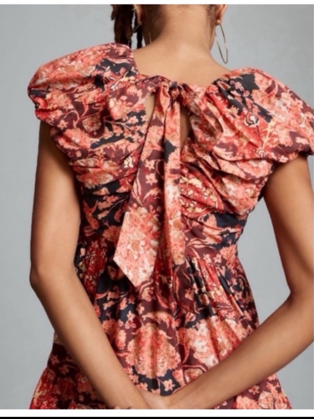 NWT Anthropologie Printed Floral Summer Babydoll  Dress, size 8 - Picture 5 of 16